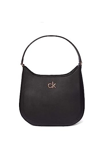 Calvin Klein JEANS Hobo Sac à main monogram pour femme, Noir , Taille unique