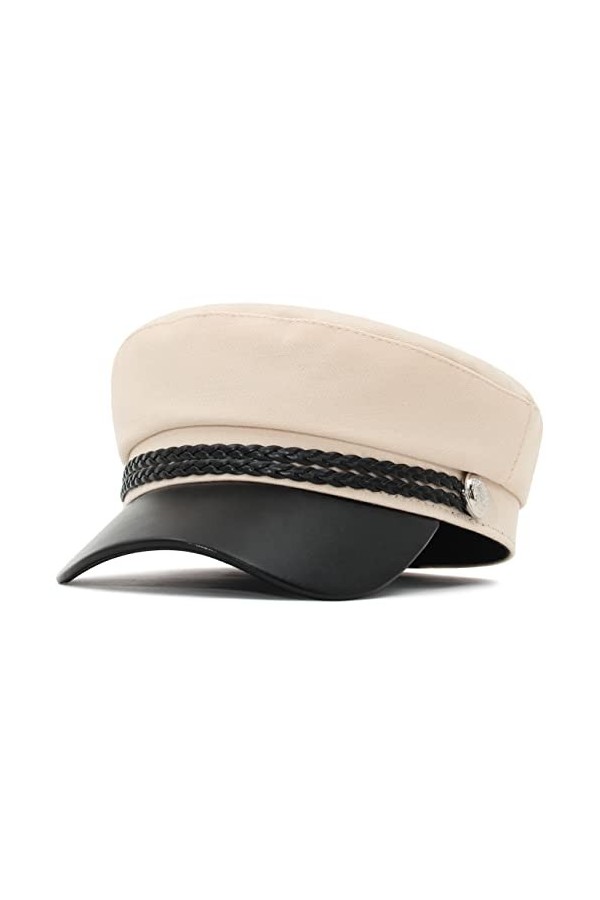 GEMVIE Casquette de Marin Femme Adulte Chapeau Casquette de Capitaine Vintage Taille Unique