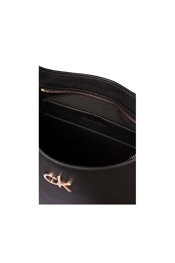 Calvin Klein JEANS Hobo Sac à main monogram pour femme, Noir , Taille unique