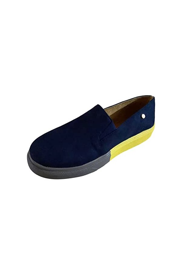 Baskets Mode Femme Sneakers Respirant Mesh Confortable Slip-on Baskets Mode Basses Tendances Fitness Respirantes Sneakers Tiq