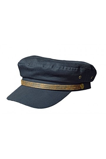 Balke Casquette des Matelots de lElbe Fisherman Style Cotton Canvas, Taille:M, Couleur:marine