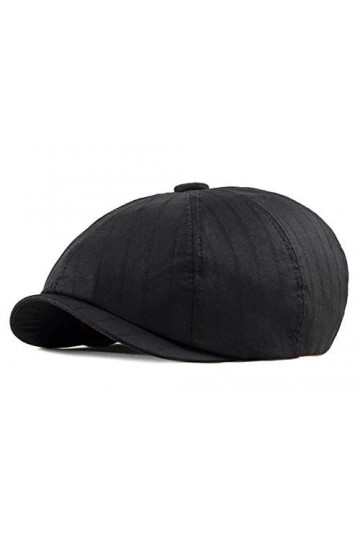Été Casquette Souples en Coton Beret Respirant Visière Chapeau pour Femme 56-60 cm Noir 