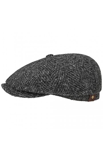 STETSON Casquette Hatteras Femme/Homme - Made in The EU pour lhiver Type Gavroche avec visière, Doublure Automne-Hiver - 58 