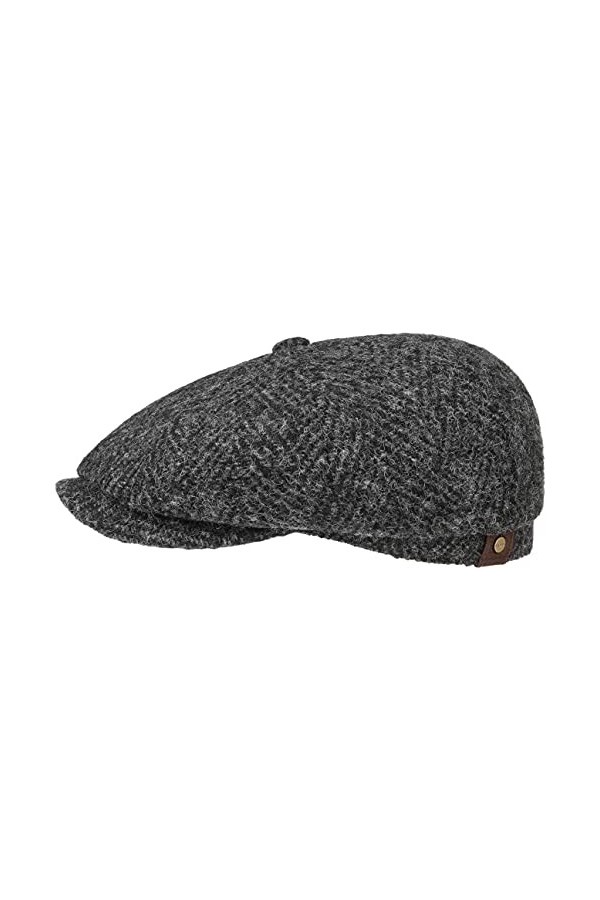 STETSON Casquette Hatteras Femme/Homme - Made in The EU pour lhiver Type Gavroche avec visière, Doublure Automne-Hiver - 58 
