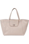 Calvin Klein Reverrouiller Shopper avec Rabat, Sacs Femme, CK Noir, Taille Unique