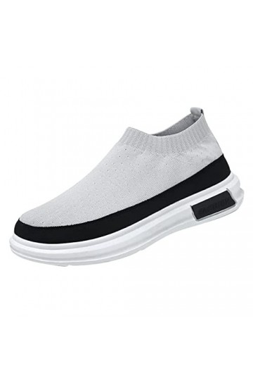 Baskets Mode Femmes Baskets Confort Femmes Chaussures décontractées Femmes Gris Couleur Chaussures de Marche Dame Chaussures 