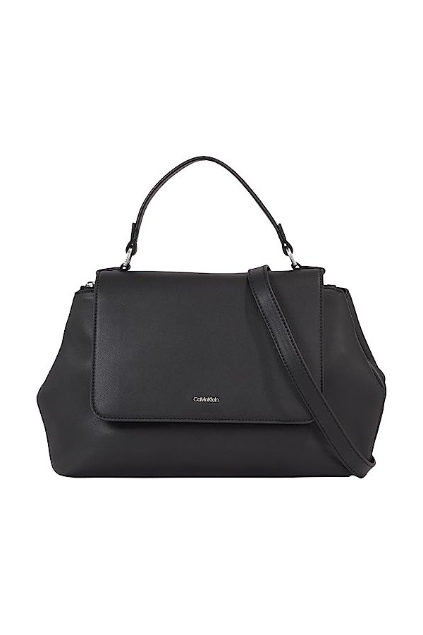 Calvin Klein CK Must Sac fourre-Tout avec poignée supérieure et Rabat, Crossovers Femme, Cassonade, Taille Unique