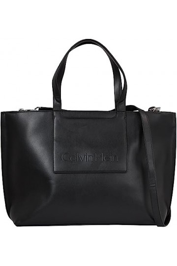Calvin Klein Set Shopper Large, Sacs Femme, CK Noir, Taille Unique