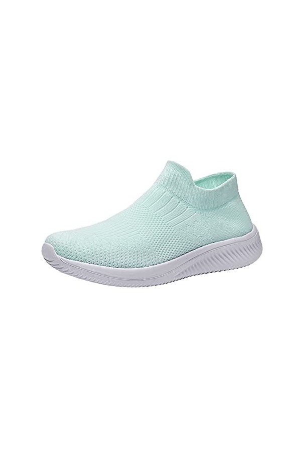 FNKDOR Baskets Femmes Mode Chaussures de Sports Course Sneakers Baseball Fitness en Plein Air B Bleu,41 