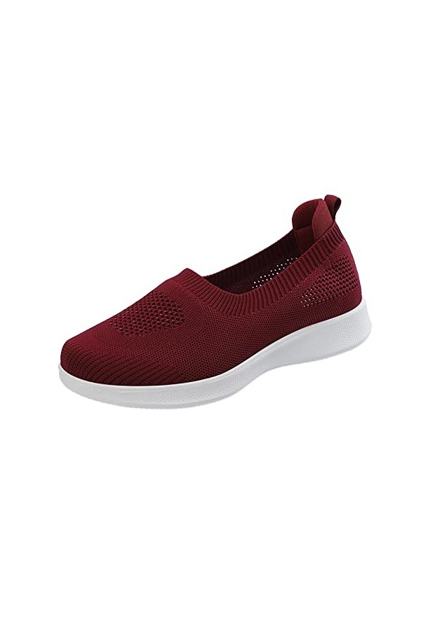Taille 8 Habillées Slip on Breathe Mesh Marche Chaussures Femmes Mode Baskets Confort Mocassins Plats Sandales Plates pour Ét