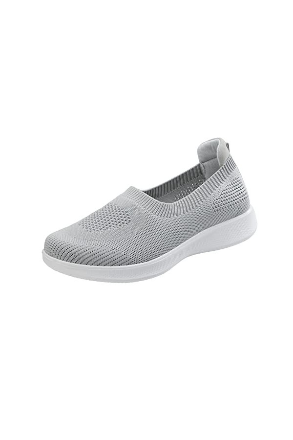 Taille 8 Habillées Slip on Breathe Mesh Marche Chaussures Femmes Mode Baskets Confort Mocassins Plats Sandales Plates pour Ét