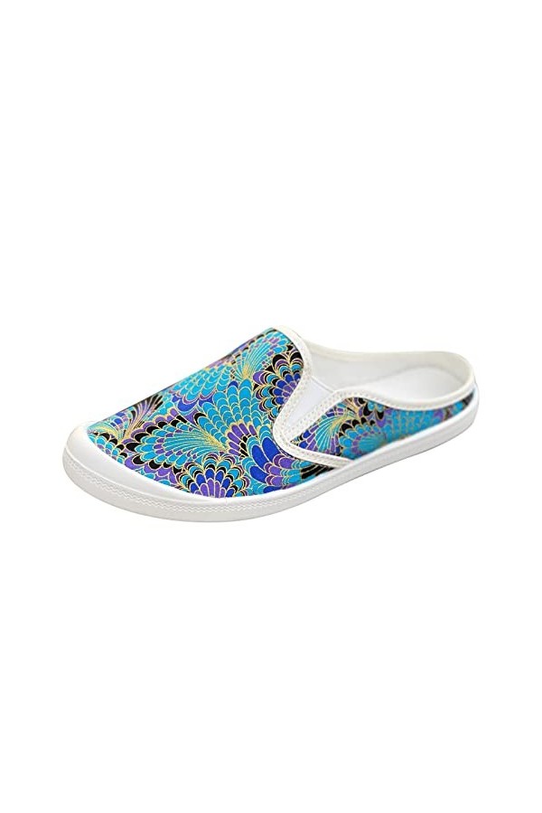 Spritumn-Home Mocassins Confortable Femmes petit Floral baskets semelle souple Massage baskets plates mode décontracté à lace