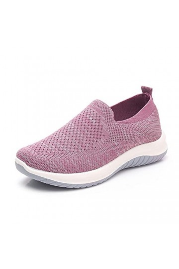 Baskets pour femme Chaussures de course Baskets Chaussures Compensées Mode Respirant Loisirs pour femmes en plein air Slip-on