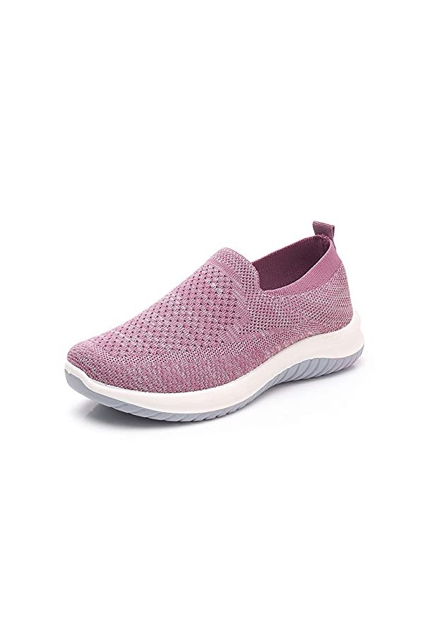 Baskets pour femme Chaussures de course Baskets Chaussures Compensées Mode Respirant Loisirs pour femmes en plein air Slip-on