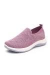 Baskets pour femme Chaussures de course Baskets Chaussures Compensées Mode Respirant Loisirs pour femmes en plein air Slip-on