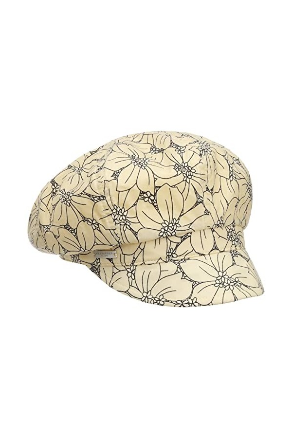 Seeberger Casquette Gavroche Belvonja Flower Casquette avec étiquette Taille Unique - Noir 