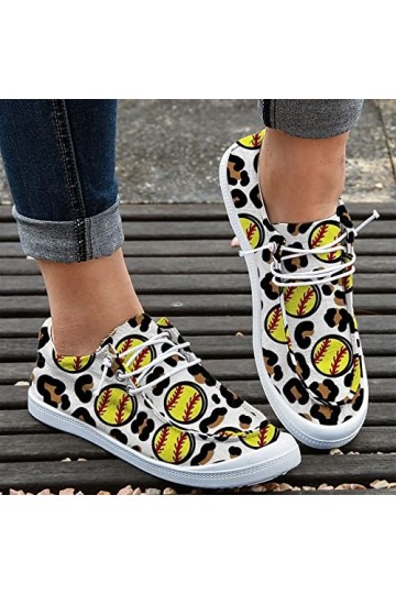 Femmes Mode Casual Baseball Non Positionnement Baskets Imprimées Toile Mode Chaussures de Loisirs Femmes Chaussures Décontrac