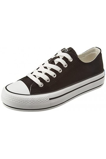 MTNG Deportivas Mujer Deportivas Bigger-X 60173 Mujer | Deportivas Casual | Cierre Con Cordones | 53810 | Canvas negro3