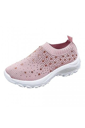 Yavion Basket Femmes Baskets Mode Chaussures De Sport Femme,Baskets Mode Compensées Montante Baskets Sport Femme Chaussures F