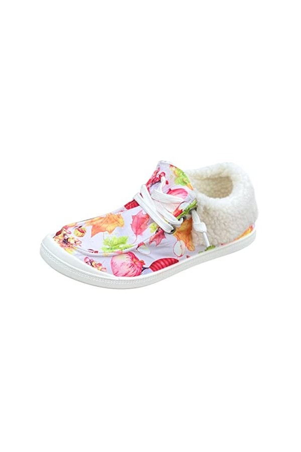 Baskets légères en toile pour femme - Baskets tendance décontractées - Chaussures de randonnée confortables - Chaussures bass