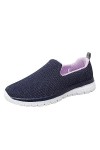 Baskets Mode Femme Sneakers Respirant Mesh Confortable Slip-on Baskets Mode Basses Confortables Pas Cher Mode LéOpard Chaussu