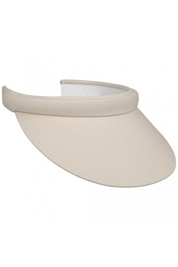 Lipodo Visière pour Femme Uni - Le Soleil Protection Solaire avec Printemps-été - Taille Unique Beige