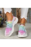 Baskets Mode Femme Sneakers Tennis Chaussures De Toile Chaussures de Running Sport Confortables Pas Cher Mode LéOpard Respira