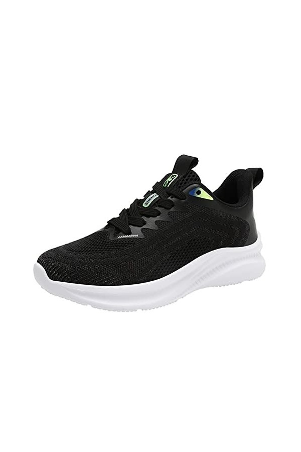Basket Femme Confort Chaussure de Running Femmes Baskets Mode Couleur Correspondant Fond Souple Plat Confortable antidérapant