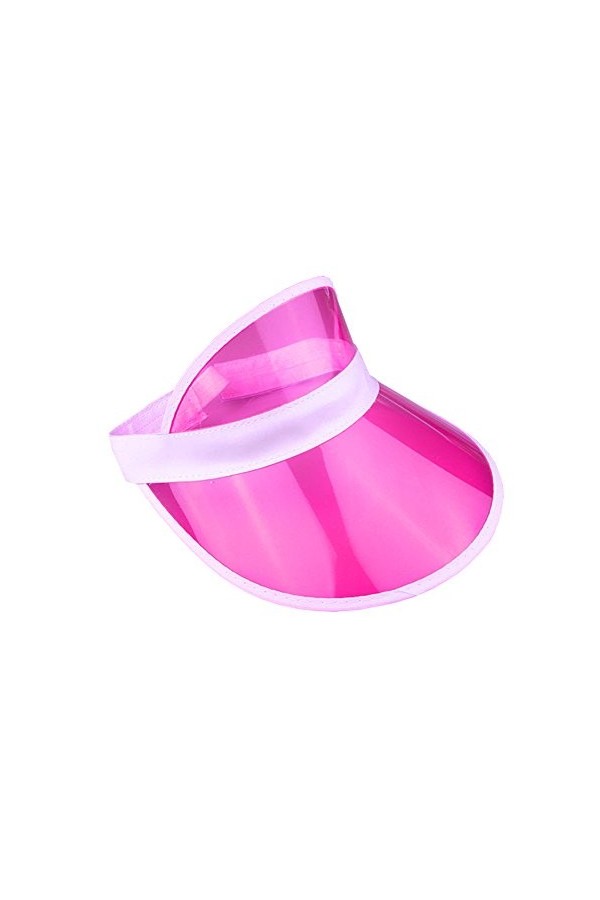 Chapeau unisexe style années 80 rétro néon pare-soleil chapeau bandeau casquette golf tennis enterrement de vie de garçon pok