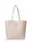 Calvin Klein JEANS Shopper femme avec monogramme en métal, crème, Taglia unica, Contemporain
