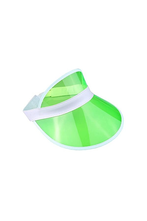 Chapeau unisexe style années 80 rétro néon pare-soleil chapeau bandeau casquette golf tennis enterrement de vie de garçon pok