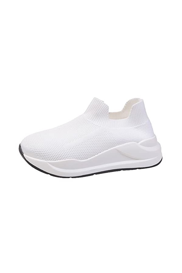 Woaikeyu Baskets Femme Compensées Mode Confortable Casual Respirant Léger Solide Couleur Chaussures de Sport Chaussures de Co
