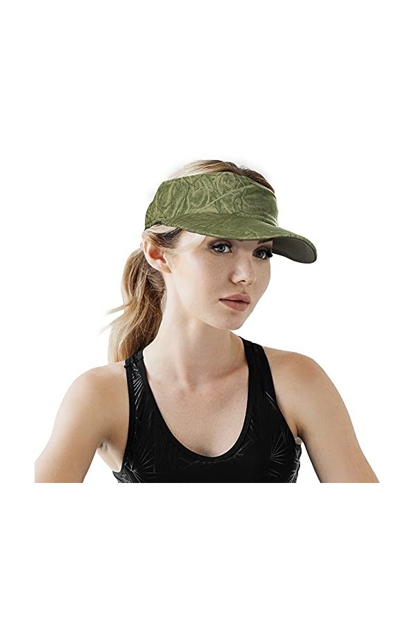 Arcweg Visière Femme Homme Soleil Bandana Cyclisme Respirant Douce Élastique Casquette Visière Sport Tennis Golf Marathon en 