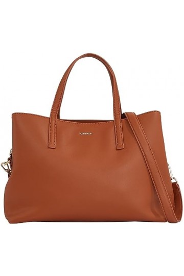 Calvin Klein Sac fourre-tout Ck Must pour femme, cognac, Taille unique, Décontracté