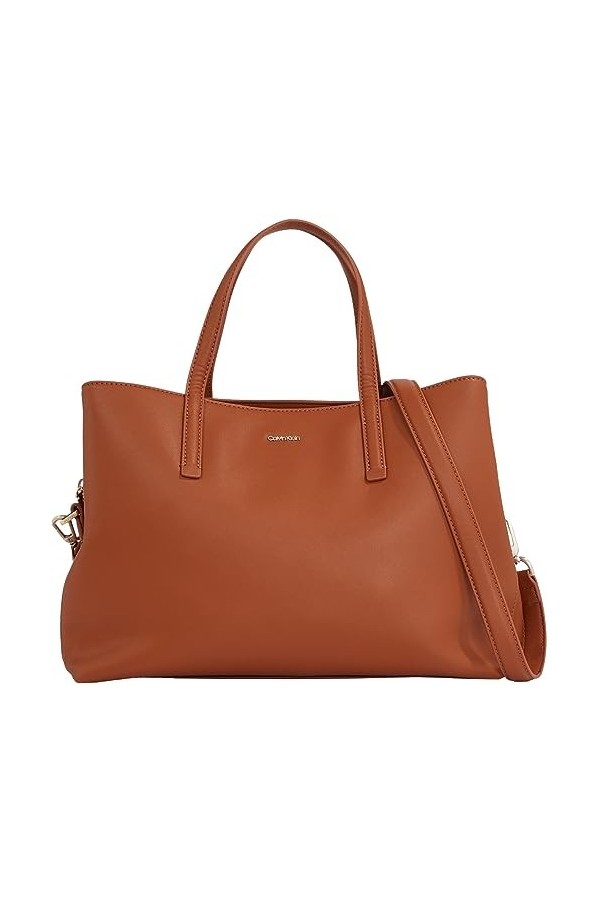 Calvin Klein Sac fourre-tout Ck Must pour femme, cognac, Taille unique, Décontracté