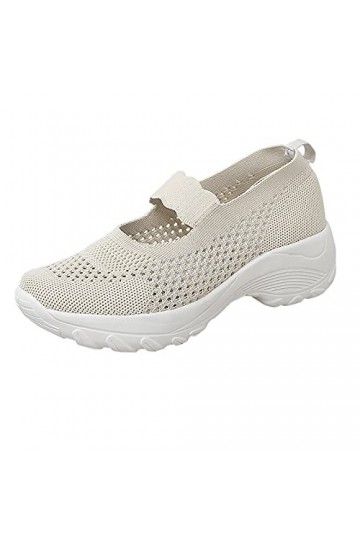 550 Chaussures de Sport Running Basket Femme Baskets de Sport à la Mode dété Mesh Out Chaussures compensées pour Femmes Slip