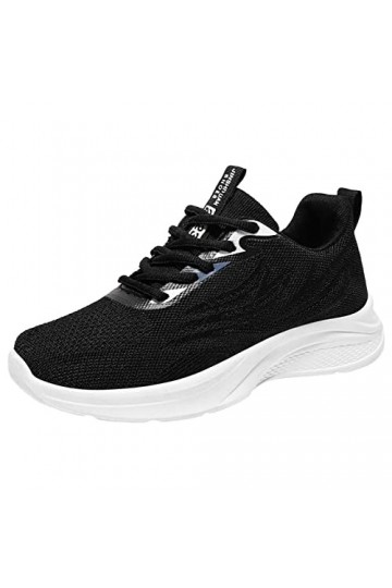 Baskets pour femme - Rouge - Mode été - Chaussures de sport - Fond plat - Non slip - Maille respirante - Matériau extérieur c
