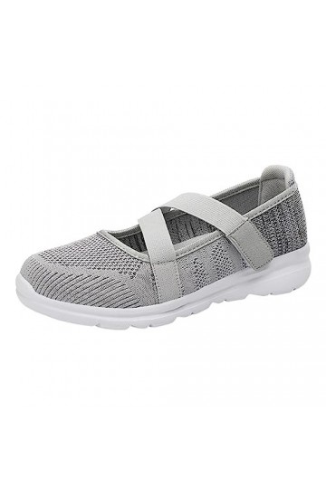Chaussures De Course Baskets Mode Femme Pas Cher Mesh Slip-on Baskets Mode Basses Tendances Fitness Respirantes Sneakers Tiqu