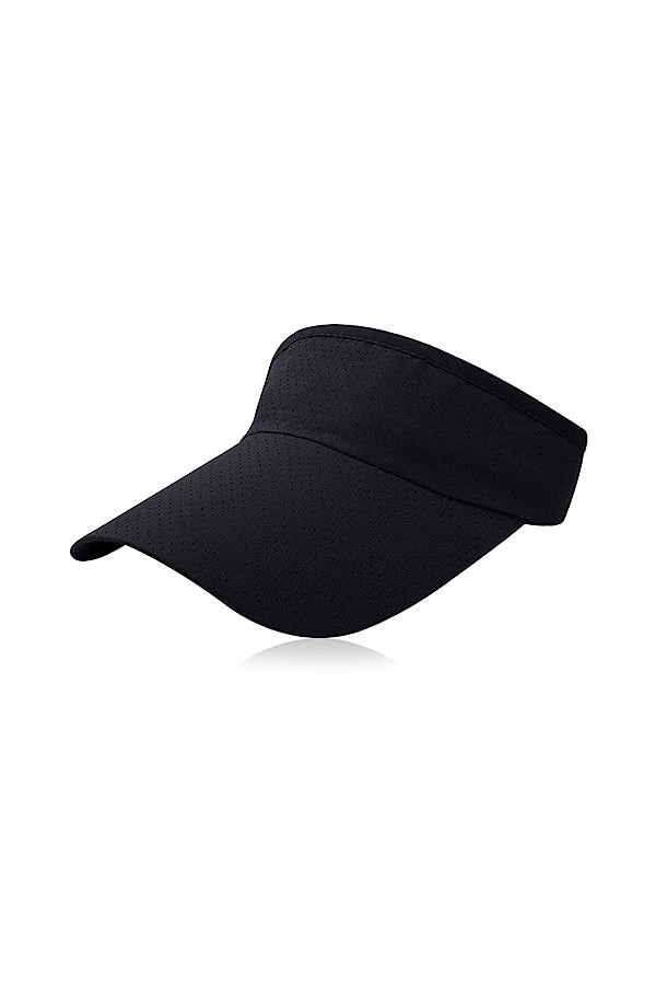 Casquette Visière Femme Eté Casquette du Sports Pare-Soleil avec Bord Large Top Vide Chapeau de Soleil Visière Anti-UV Serre-