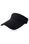 Casquette Visière Femme Eté Casquette du Sports Pare-Soleil avec Bord Large Top Vide Chapeau de Soleil Visière Anti-UV Serre-