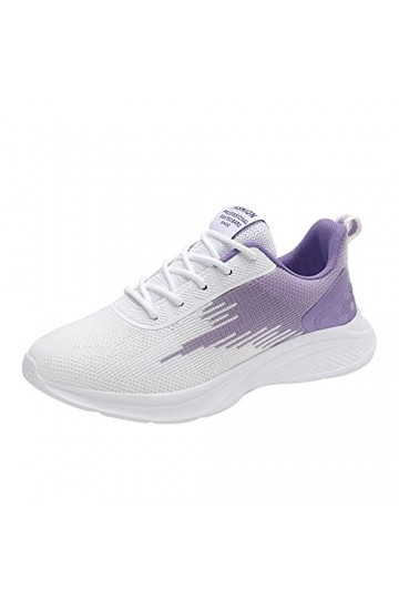 Gsheocm Sandales Plates Taille 8 Argent Running Mesh Fitness Chaussures de Plein air Sport Loisirs Respirables Femmes Baskets