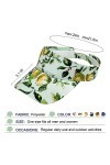 BLURBE Casquette Visière Femme - Visière de Golf Tennis Visière Soleil Unisexe Sport Hat Réglable Visiere Imprimé Floral Coul