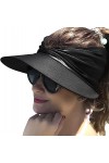 YSTrillion Visière Plage Femme,Pliable et à Séchage Rapide Casquette Visière Chapeau Pare Soleil FemmeVisiere Casquette Femme