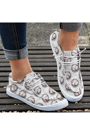 Femmes Sexy 43 Femmes Mode Casual Baseball Non Positionnement Baskets Imprimées Toile Mode Chaussures de Loisirs Femmes Chaus