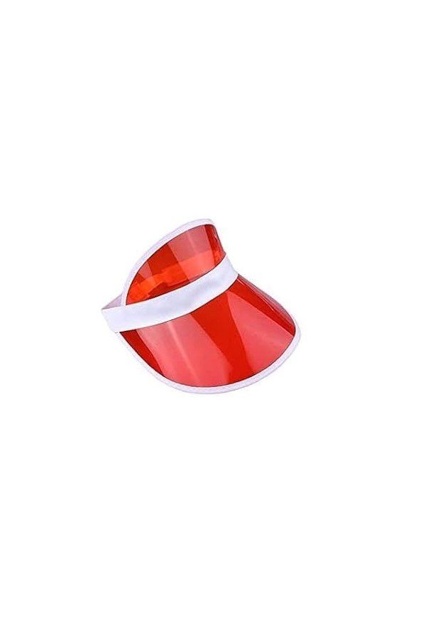 Boolavard Sun Visor Hats Cap Sports Beach Tennis Golf Chapeaux pour Femmes Hommes Rouge 