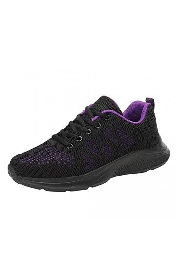 Basket Femme Chaussure de Course Marche Chaussures à Enfiler Chaussures en Maille dextérieur Femmes Baskets Course Mode Spor