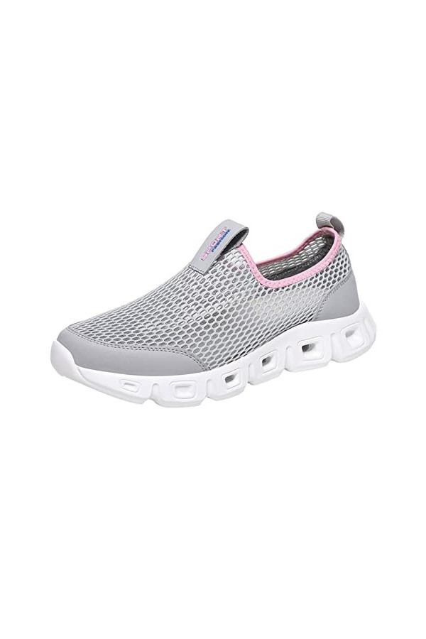 Chaussure Femme Femmes Chaussures De Sport été Nouveau Modèle Mode Grande Maille Respirant Confortable sans Lacet Chaussures 