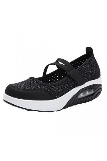 550 Basket Femme Confort Chaussure de Running Slip on Breathe Mesh Chaussures de Marche Femmes Mode Baskets Confort Wedge Pla