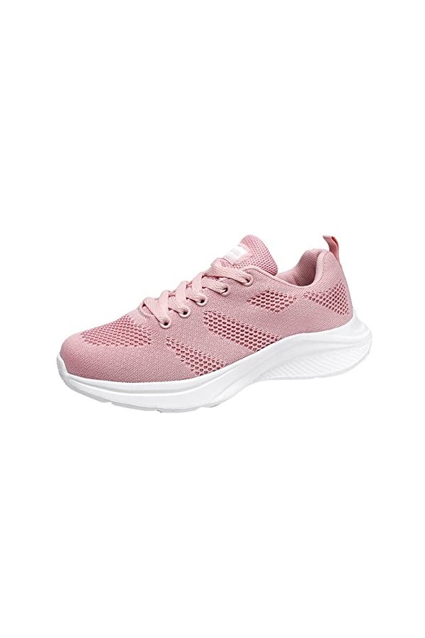 Woaikeyu Baskets Femmes Mode LéGer Plat DéContracté Confortable Tendances Fitness Sneakers Pour Femmes Chaussures De Course S