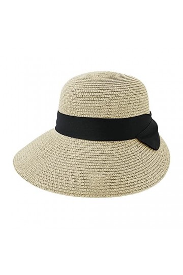 Casquette Visière Femme en Paille Chapeau de Paille pour Femme Visière en Paille Femme Casquette Eté Respirant Anti UV Casque